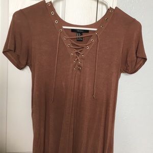 Lace - Up Tshirt from Forever 21